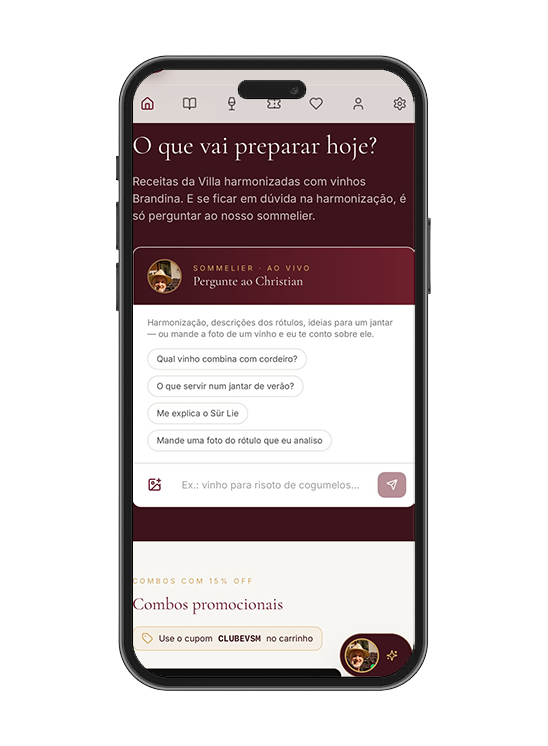 App Villa Santa Maria no celular